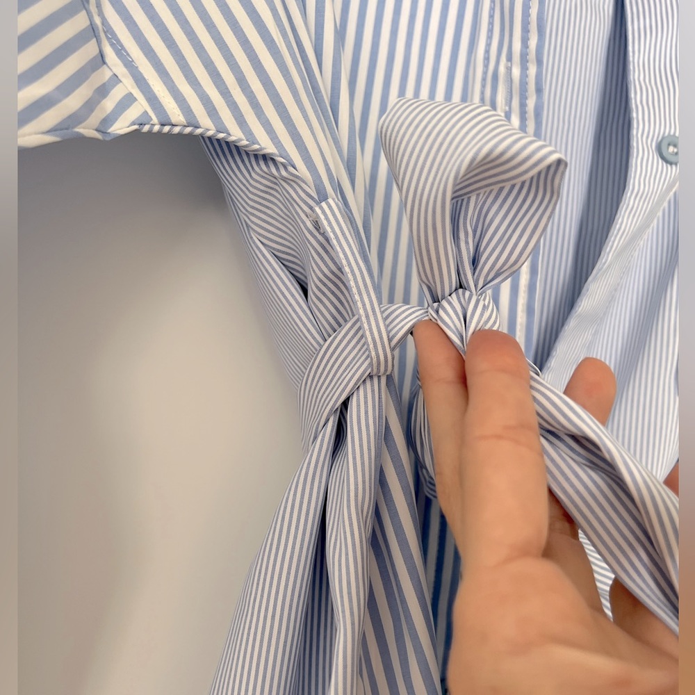 12th Tribe Lanna Pinstripe Mini Dress - Picture 8 of 14